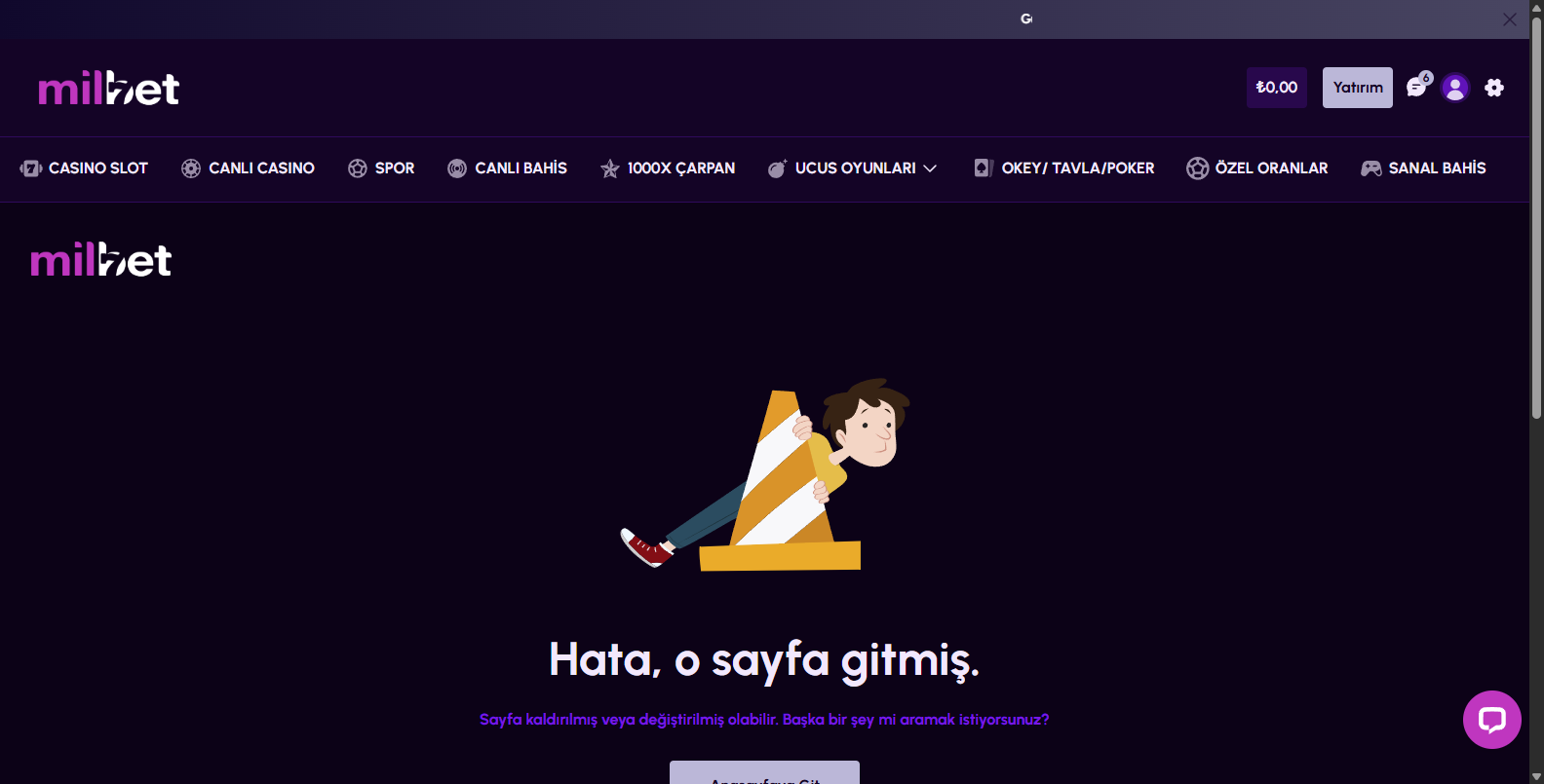 Milbet Casino Oyunları